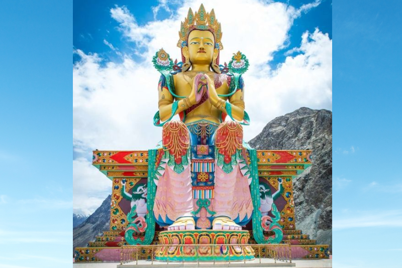 Tibetan Statue of Maitreya Buddha